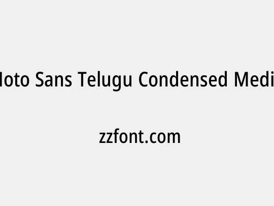 Noto Sans Telugu Condensed Medium