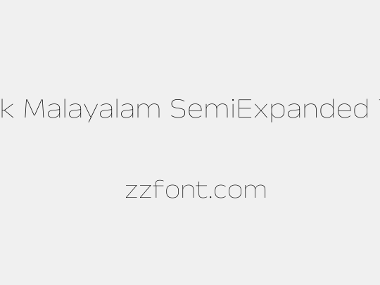 Anek Malayalam SemiExpanded Thin