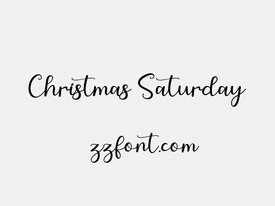 Christmas Saturday