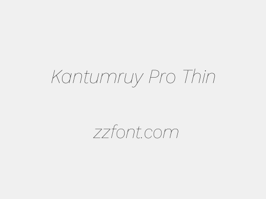 Kantumruy Pro Thin