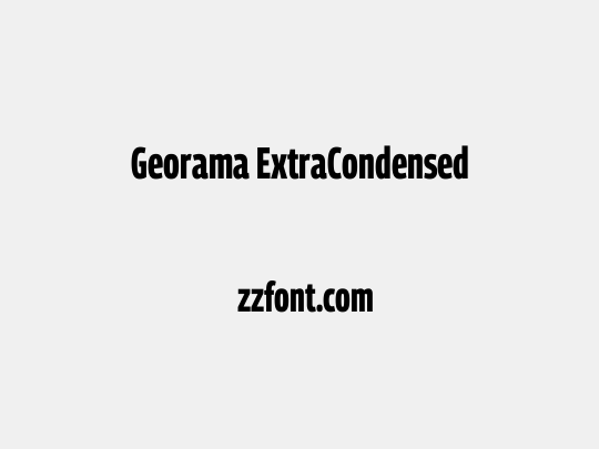 Georama ExtraCondensed