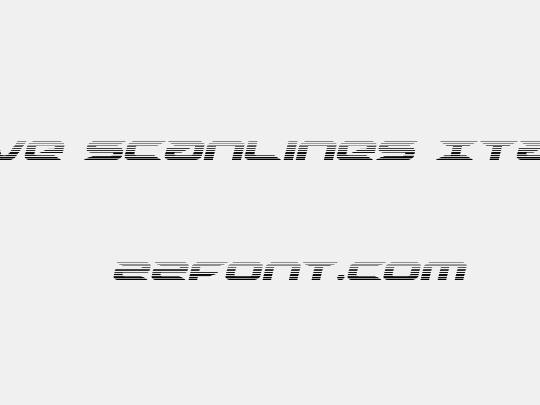 Drive Scanlines Italic