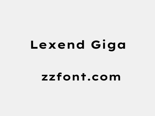 Lexend Giga