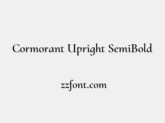 Cormorant Upright SemiBold