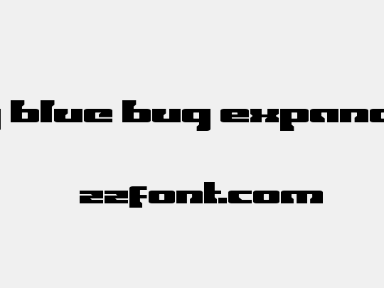 Big Blue Bug Expanded
