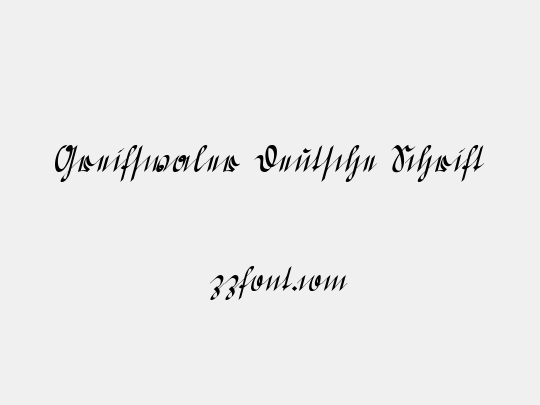Greifswaler Deutsche Schrift