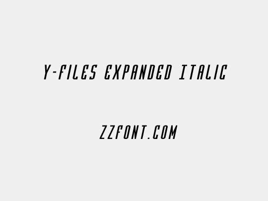 Y-Files Expanded Italic