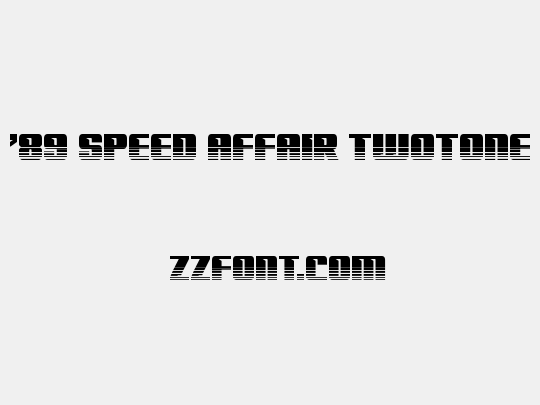 '89 Speed Affair Twotone
