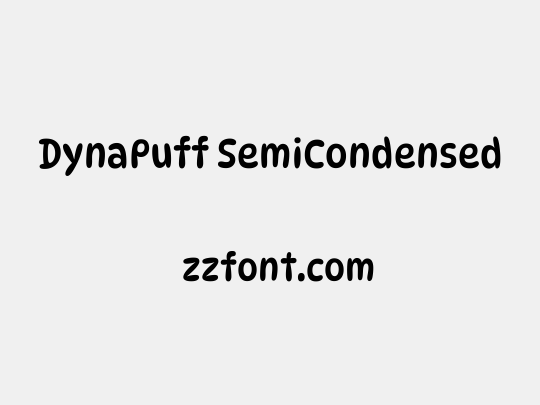 DynaPuff SemiCondensed