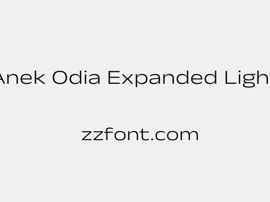 Anek Odia Expanded Light