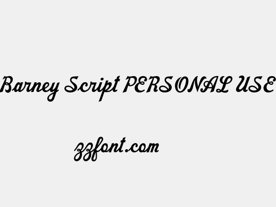Barney Script PERSONAL USE