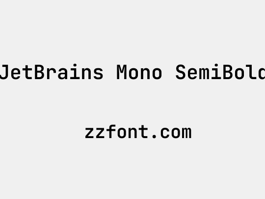 JetBrains Mono SemiBold