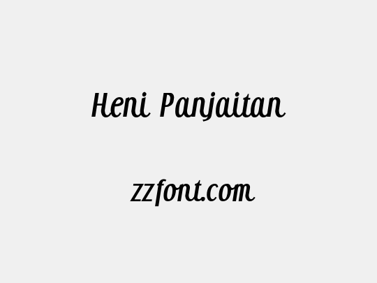 Heni Panjaitan