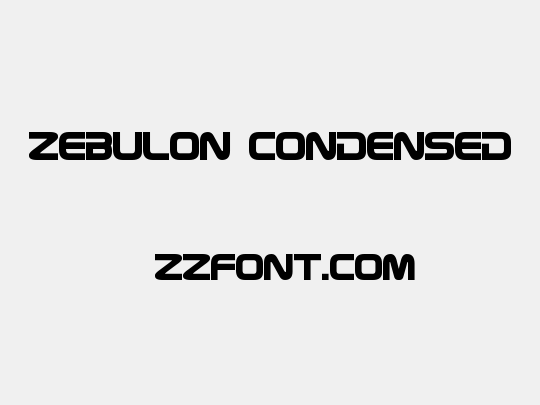 Zebulon Condensed