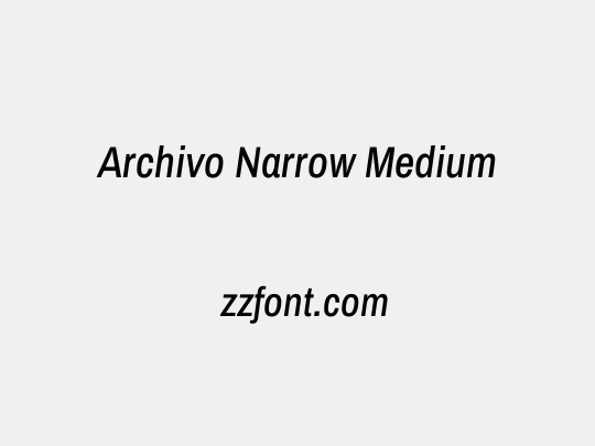 Archivo Narrow Medium