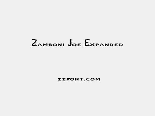 Zamboni Joe Expanded