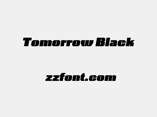 Tomorrow Black