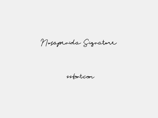 Nusapenida Signature