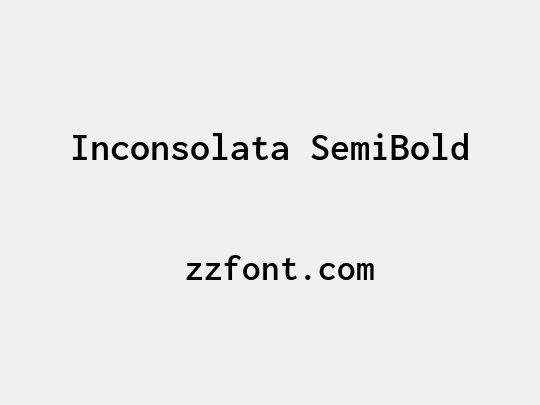 Inconsolata SemiBold
