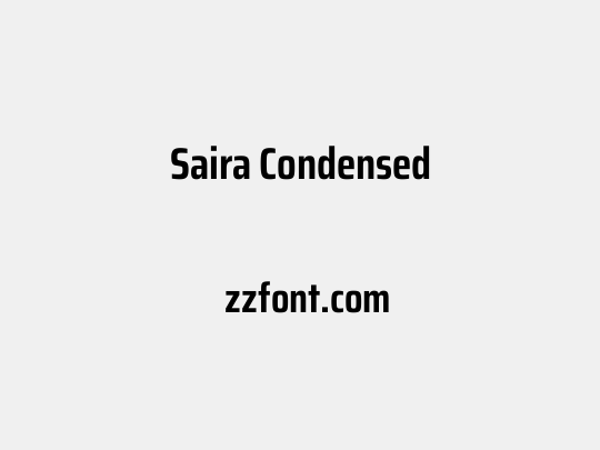 Saira Condensed
