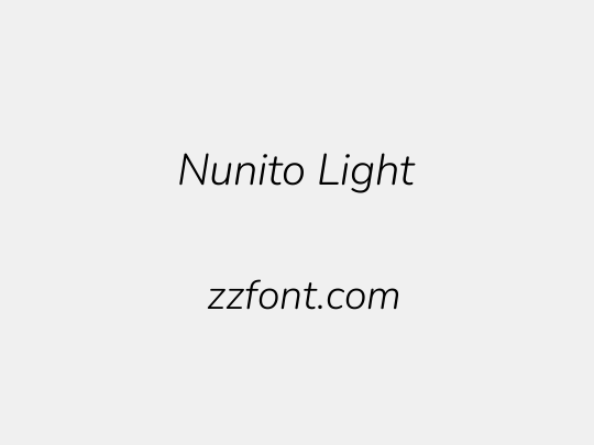 Nunito Light