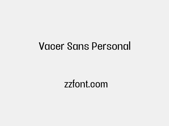 Vacer Sans Personal - 众字网