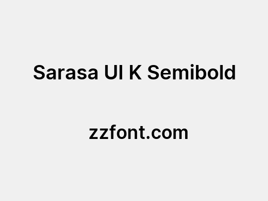 Sarasa UI K Semibold