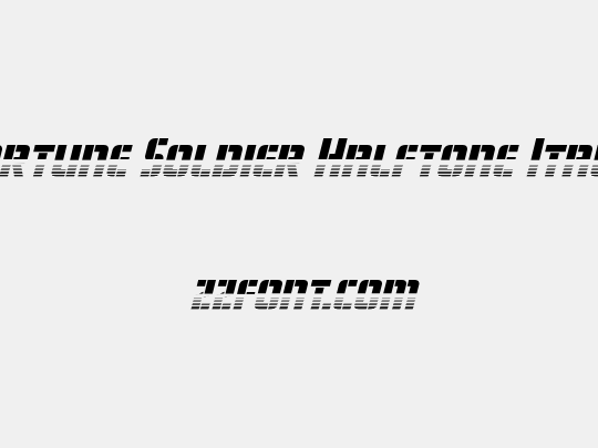 Fortune Soldier Halftone Italic