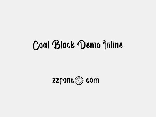 Coal Black Demo Inline