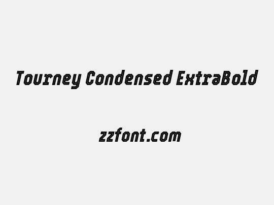 Tourney Condensed ExtraBold