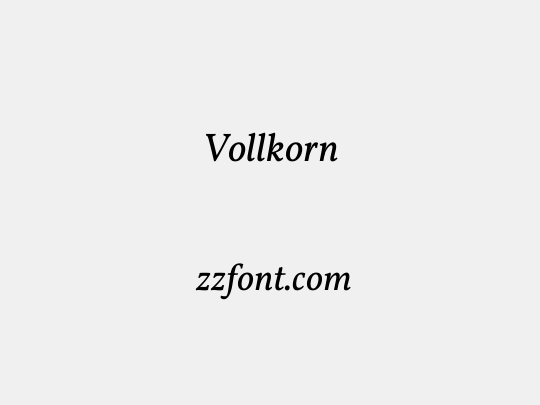 Vollkorn