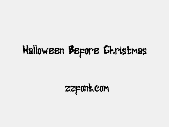 Halloween Before Christmas
