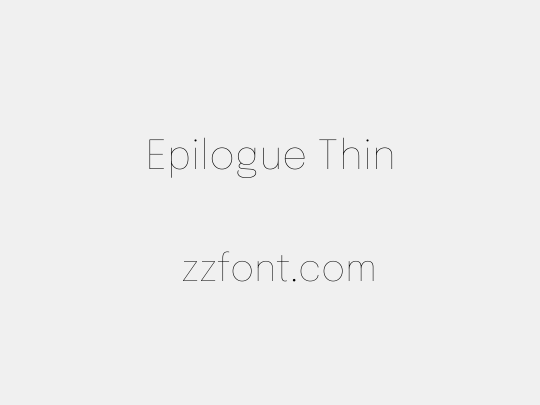 Epilogue Thin