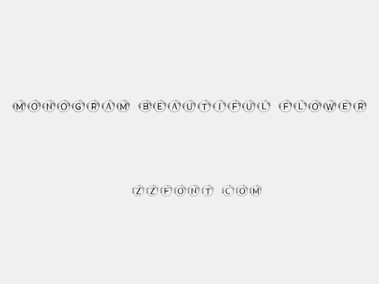 MONOGRAM BEAUTIFUL FLOWER