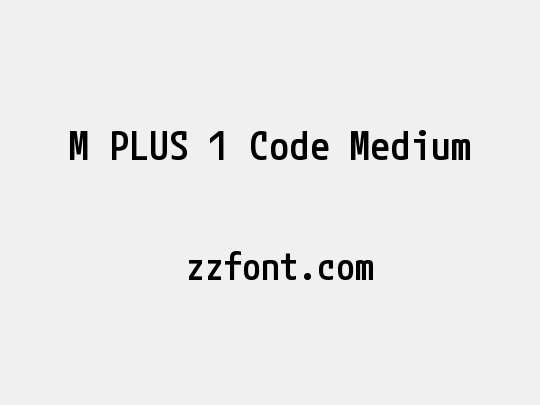 M PLUS 1 Code Medium