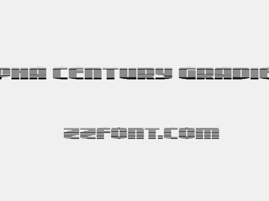 Alpha Century Gradient