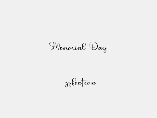 Memorial Day