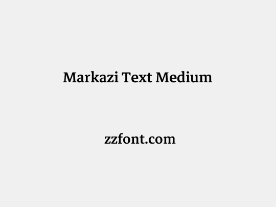 Markazi Text Medium