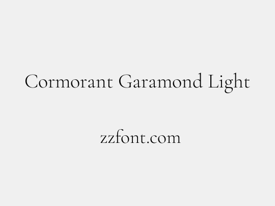 Cormorant Garamond Light
