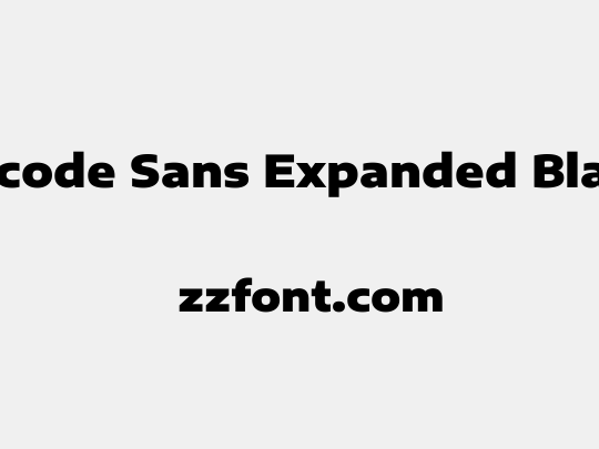 Encode Sans Expanded Black