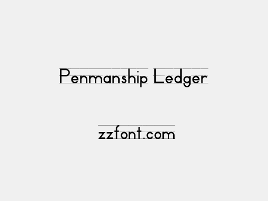 Penmanship Ledger