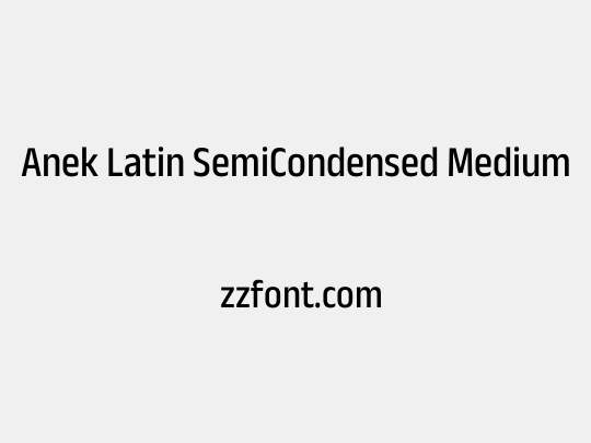 Anek Latin SemiCondensed Medium