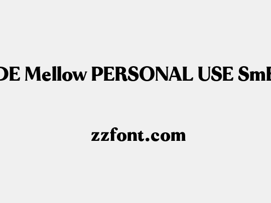 MADE Mellow PERSONAL USE SmBold