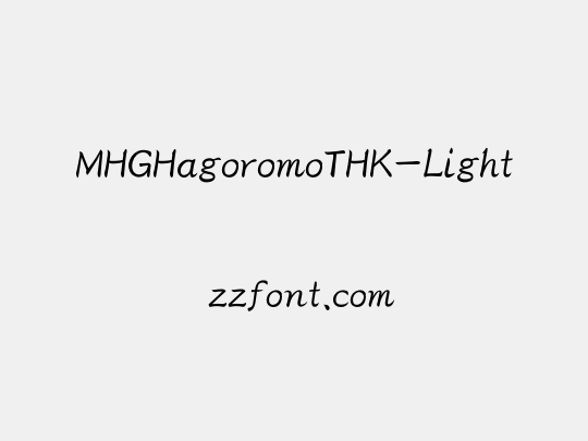 MHGHagoromoTHK-Light