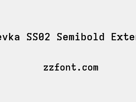 Iosevka SS02 Semibold Extended