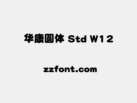 华康圆体 Std W12