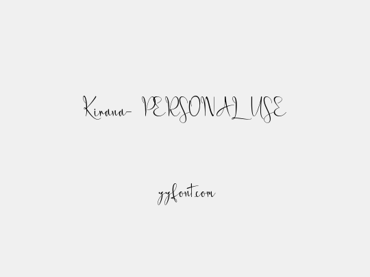 Kirana- PERSONAL USE