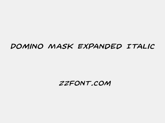 Domino Mask Expanded Italic