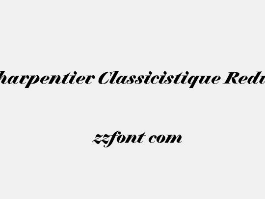 Charpentier Classicistique Reduced