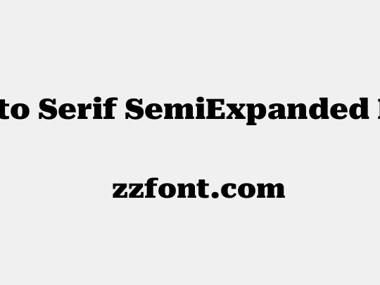 Roboto Serif SemiExpanded Black